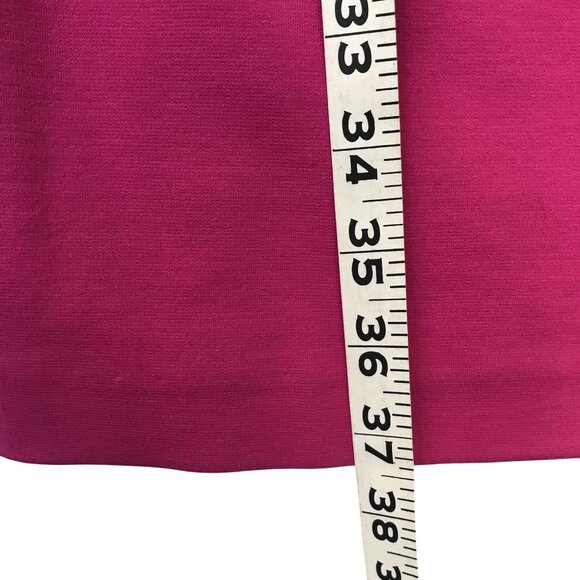 Josie Natori Pink Jersey Sleeveless Peplum Dress Size 6 Bodycon Mob Wife - Picture 12 of 13